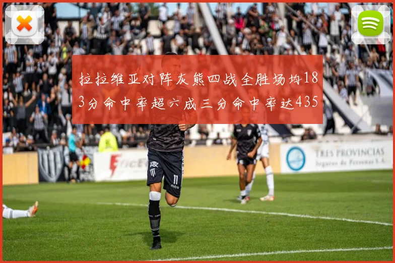 拉拉维亚对阵灰熊四战全胜场均183分命中率超六成三分命中率达435